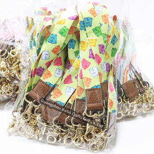 Longe porte-clés court de sublimation en polyester avec logo personnalisé d'usine Kofei lanière de poignet de moto avec porte-clés - Product Image 5