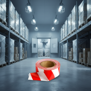 Cinta de Advertencia de Seguridad Roja y Blanca de 500 Metros, Origen Turquía - Product Image 3