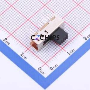 SS-23E06-G050 Slide Switch Through hole Component (THT) Switch Double Pole Three Throw Rectangle Pin Header PC Pin 15.7mm - Product Image 1