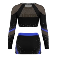 Tenues de cheerleading personnalisées pour filles - Robe et jupe de cheerleading en Spandex/Polyester, vêtements d'entraînement, équipement d'équipe pour la compétition