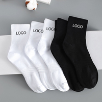 Chaussettes de sport décontractées personnalisées pour hommes et femmes, antidérapantes et ajustées au corps, vente en gros, fabrication OEM pour l'automne