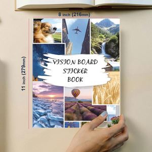 Goal Setting Journal Motivation Lifestyle Inspiration Sticker Kit Book 100+ Vision Board Image Stickers - Product Image 2