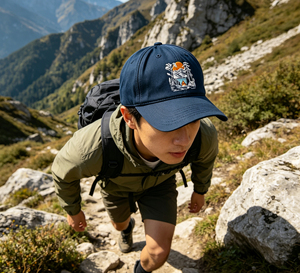 Gorra de Béisbol de 6 Paneles de Algodón con Bordado de Paisaje de Camping, Gorra de Sol Ligera y Transpirable para Senderismo, Correr y Deportes al Aire Libre - Product Image 6