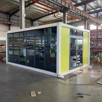 Conteneur en panneaux sandwich en acier galvanisé isolé, unité d'hébergement pour le camping, fonctions imperméables/anti-vent/anti-pourriture