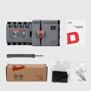 Interrupteur de transfert automatique isolé Delixi CDQ0S, disjoncteur de contrôle de puissance double, 2P 4P, classe PC, 63A - Product Image 1