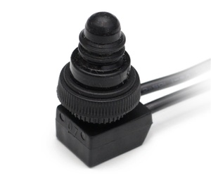 Interrupteur à bouton-poussoir étanche en plastique 3A 250V 3A 1NC unipolaire marche-arrêt avec câble de 11 cm pour <span class=keywords><strong>miroir</strong></span> de courtoisie - Product Image 2