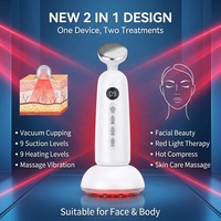 Nouvelle Version 2026 Masseur Électrique Gua Sha Anti-cellulite avec Ventouses, Chauffage, Vibration et Grattage, Aspiration 60-70kPa