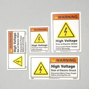 สติกเกอร์เตือนอันตรายทางอุตสาหกรรม ฉลากเตือนความปลอดภัยด้านไฟฟ้า E02 สำหรับงานซ่อมบำรุงระบบจ่ายไฟแรงสูง - Product Image 5