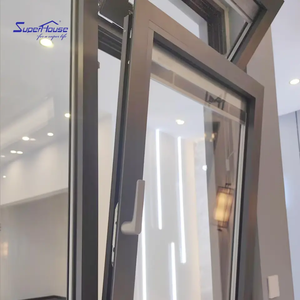 Fenêtre passive Auvent à triple vitrage Aluminium standard Faible valeur U Bonne efficacité énergétique Verre américain <span class=keywords><strong>Prix</strong></span> d'usine Conception graphique - Product Image 4