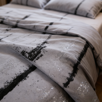 Tissu de literie et de canapé en polyester 100% haut de gamme, à motif abstrait, technique de broderie tissée, vente en gros