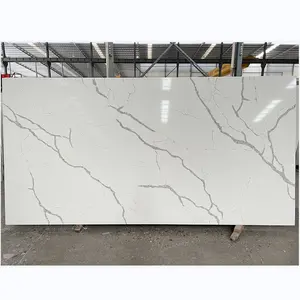 Pointe pour comptoir de Table de cuisine à Quartz artificiel, fait en pierre, blanches, vente en gros