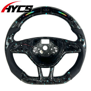 Volante Deportivo Personalizado de Fibra de Carbono Forjada para <span class=keywords><strong>Skoda</strong></span> Serie Octavia RS Scout Kodiaq <span class=keywords><strong>Fabia</strong></span> Superb Scala Rapid 2014-2020 - Product Image 1