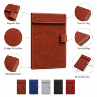 Libreta de Cuero PU A5 con Logotipo Personalizado, con Cierre Magnético, Agenda de Negocios Vintage Premium, Diario, Libro de Regalo Multicolor, Venta al Por Mayor