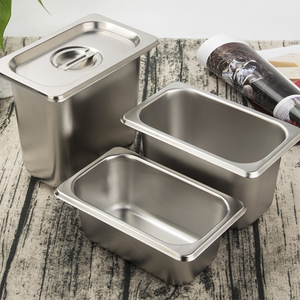 Bandeja de acero inoxidable para helados, contenedores de acero inoxidable para repostería y pastelería - Product Image 5