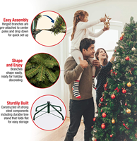 Arbre de Noël artificiel en PVC vert classique de haute qualité de 7.5 pieds 286 CM