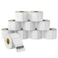 Étiquettes thermiques blanches vierges en gros, 3x2 pouces, autocollantes, rectangulaires, imperméables, en papier, pour codes-barres