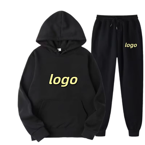 Custom Logo 2 Piece Tracksuit Hoodie And <b>Jogger</b> Pants Spring Autumn Sportswear - Product Image 1
