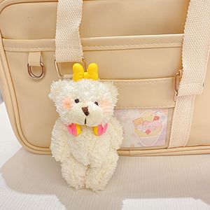 Porte-clés Ourson Kawaii avec Lunettes de Soleil Cœur, Breloque de Sac en Peluche, Pendentif Animal en Peluche avec Nœud et Casque Audio, Cadeau pour Fille 12cm - Product Image 6