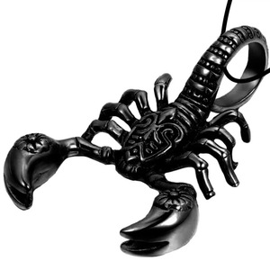 Collier tendance pour homme, personnalisé, style <span class=keywords><strong>rock</strong></span> punk, pendentif <span class=keywords><strong>scorpion</strong></span>, accessoires de cou rétro pour homme, hip hop - Product Image 4