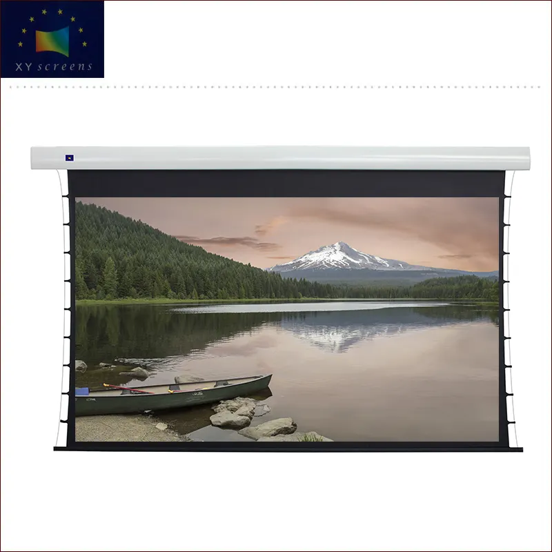 Xyscreen 92インチ3Dメタリック電気タブテンションブラックプロジェクタースクリーン