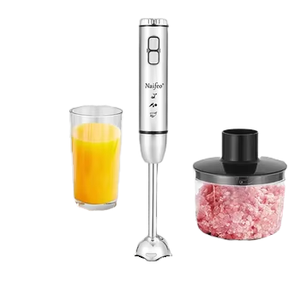Batidora de Mano Portátil de 1000W, Mini, de Alta Velocidad, 4 Cuchillas, 2 Velocidades, Fácil de Limpiar, Motor Completo, Botón de Encendido, Multifuncional, para el Hogar - Product Image 1