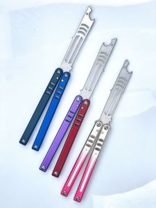 มีดคารัมบิตพับได้ ใบมีดเหล็ก 3Cr13 ปรับเปลี่ยนและเปลี่ยนใบมีดได้ ด้ามอลูมิเนียม เหมาะสำหรับการล่าสัตว์ ฝึกซ้อม และกิจกรรมกลางแจ้ง - Product Image 5