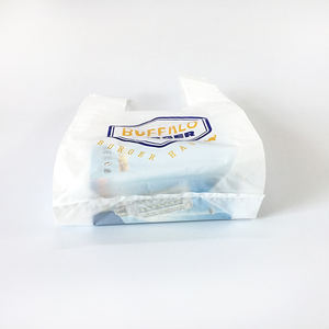 Bolsas de compras de camiseta HDPE con estampado en caliente - Product Image 5