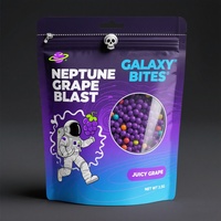 Sacs en plastique BOPP mat personnalisés les plus populaires, imprimés, Doypack, 3,5g/7g/14g, à l'épreuve des enfants, doux au toucher, en aluminium, anti-odeur, pour aliments