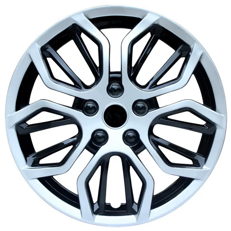 Universal car colored Chrome Wheel Covers Universal Hubcap Rim Cover 14 15 16 PP auto plastic custom hubcaps
