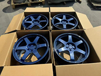 Jantes en alliage forgé légères Te37 à 5 branches finition chrome 18 pouces 5x114.3 pour Volkswagen Toyota