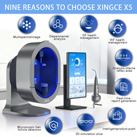 Wholesale Price X5-PRO Skin Analyzer with 9 Spectrum Imaging for Beauty Salon Facial Diagnostic and Scalp Hair Follicle Detector