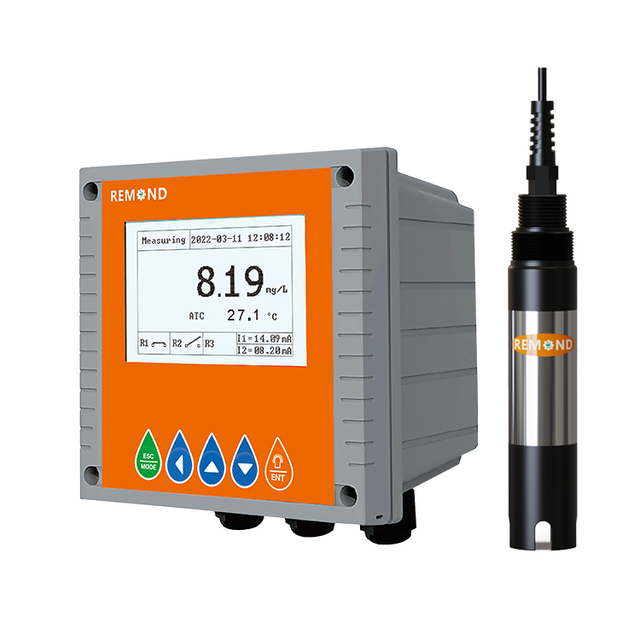 REMOND Dissolved Oxygen Controller Aeration Tank Electrode Polarographic Sensor DO Meter OEM 0-20mg/L 2%F.S. RS485/4-20mA Water
