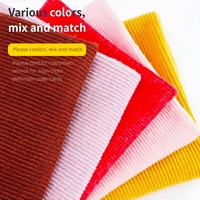Tissu en laine côtelée à grosses mailles texturées pour vêtements et pulls pour animaux de compagnie