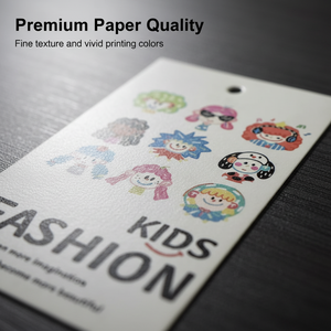 Fashion Custom Private Brand Logo White Waterproof Paper Garment Shirt Shoes Bags Swing Hang Tags with <b>Gold</b> Foil Printing <b>String</b> - Product Image 4