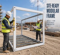 Kit de poutres de plancher à structure reconfigurable, imperméable et respirante pour maison modulaire mobile, enclos extérieur personnalisé