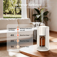 Diffuseur d'arômes intelligent à ultrasons pour huiles essentielles pures, avec minuterie automatique de pulvérisation PC, protection contre la combustion à sec, 10-48 heures, 10/20ml, 3