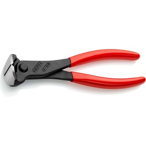 KNIPEX 68 01 180 คีมตัดด้านข้างเคลือบพลาสติกสีดำ 180 มม. - Product Image 1