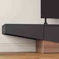 Ensemble meuble TV et table basse en bois pour salon, design italien moderne, durable et écologique, pour chambre, hôtel et salle à manger