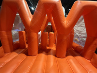 Parcours d'obstacles gonflable géant en PVC en forme de S pour course et jeux, idéal pour parcs à thème extérieurs - Stock limité à prix réduit