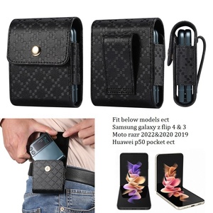 Étui universel classique en cuir pour téléphone <span class=keywords><strong>Samsung</strong></span> Z <span class=keywords><strong>Flip</strong></span> 7 FE 8 7 6 5 <span class=keywords><strong>4</strong></span> & 3 avec clip ceinture, étui de ceinture, sac banane - Product Image 2