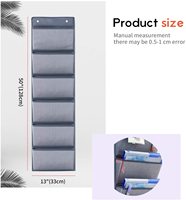 Classeur mural suspendu au dessus des portes, organisateur de rangement, supports de stockage pour magazines et carnets, 1 pièce