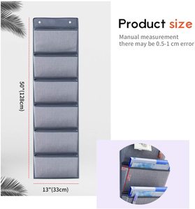 Wall Mount <strong>Hanging</strong> File Folders - <strong>Over</strong> <strong>Door</strong> <strong>Hanging</strong> <strong>Storage</strong> Organizer Magazine <strong>Storage</strong> Holders for Notebooks Planners - Product Image 3