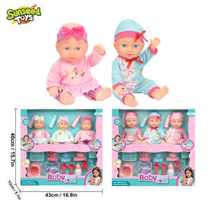 Muñeca Interactiva Sunseed Escala 1:12 con Bandeja de Alimentación, Biberón y Baño - Plástico 15-30cm para Niñas de 2 a 7 Años - Product Image 2