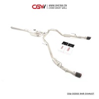 Silencieux d'échappement, Performance son actif, avec vannes, pour Dodge Ram 5,7 l, 4x4, Catback