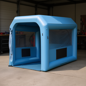 Cabine de peinture gonflable 9,8 x 8,2 x 8,2 pieds avec souffleur 550W et système de filtration d'air pour voitures, vélos et petits meubles - Product Image 2
