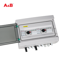 Boîtier de distribution extérieur solaire photovoltaïque (PV) avec protection contre la foudre, 4 entrées, 2 fusibles 600V 20A, disjoncteur MCB, SPD, étanche IP65, 18 voies