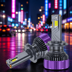 หลอดไฟหน้า LED รุ่นล่าสุดปี 2026 กำลังไฟ 220W ความสว่าง 40000LM พร้อมระบบระบายความร้อนด้วยท่อทองแดง 3 เส้น รองรับหลอด H1 H4 H7 H11 9005 9006 สำหรับรถยนต์ - Product Image 1
