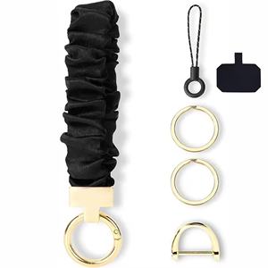 Cordon de cou extensible en polyester anti-perte pour téléphone portable, style scrunchie, idéal pour cadeau d'affaires - Vente en gros - Product Image 1