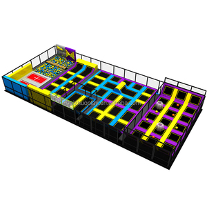 Parc de trampoline intérieur à rebond à haute élasticité et parc de labyrinthe pour tous les âges avec combinaison de toboggan de course de corde Roulette <span class=keywords><strong>russe</strong></span> - Product Image 5