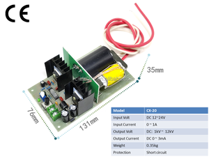 Fuente de alimentación de alta tensión, limpiador de aire electrostático de salida de pulso de 10KV -10kv, colador electrostático, purificación de aire - Product Image 4